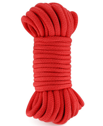 Corde de bondage shibari rouge 10M 